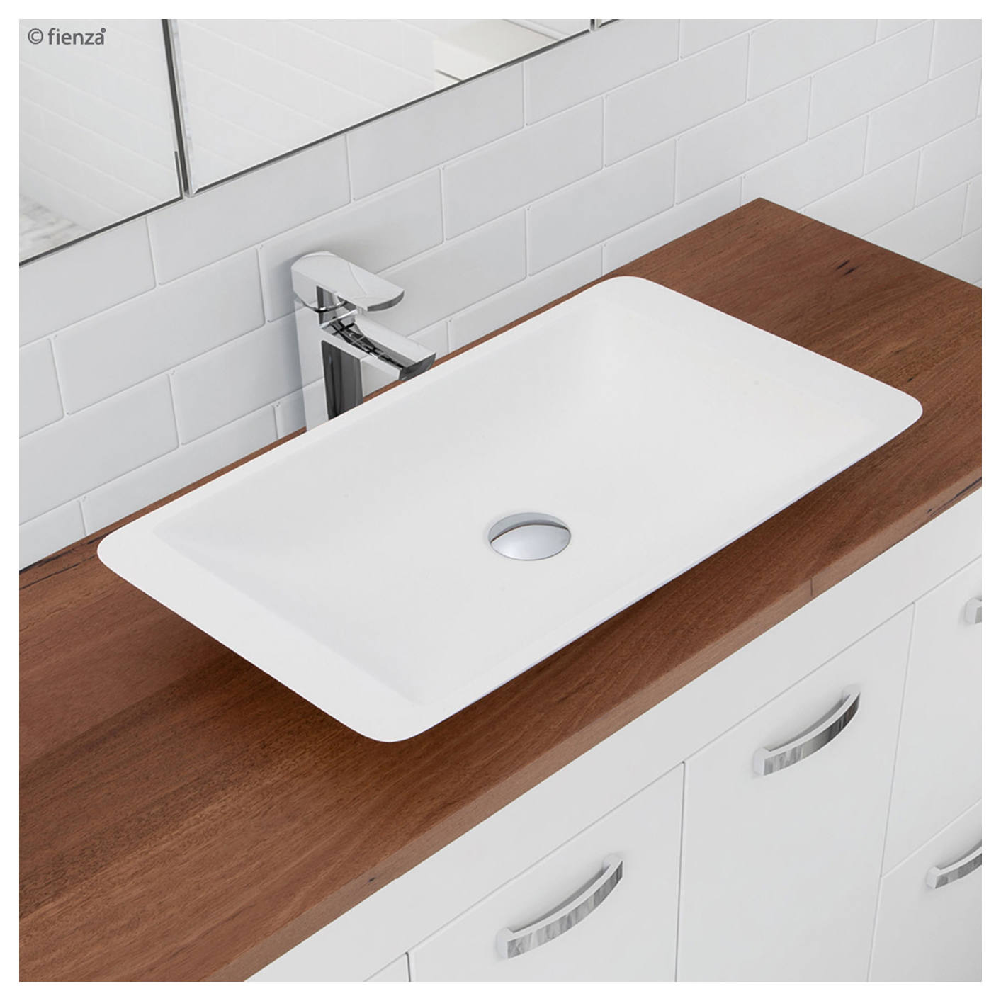 Classique 600 Solid Surface Above Counter Basin, Matte White