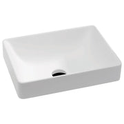 Kados Solid Surface Semi-Inset Basin, Matte White