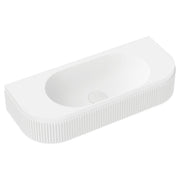 Minka Solid Surface Wall Basin, No Tap Hole, Matte White