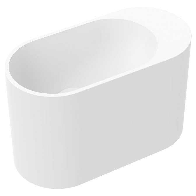 Ari Matte Ari Solid Surface Wall Basin, No Tap Hole, Matte White – Schots Home ...