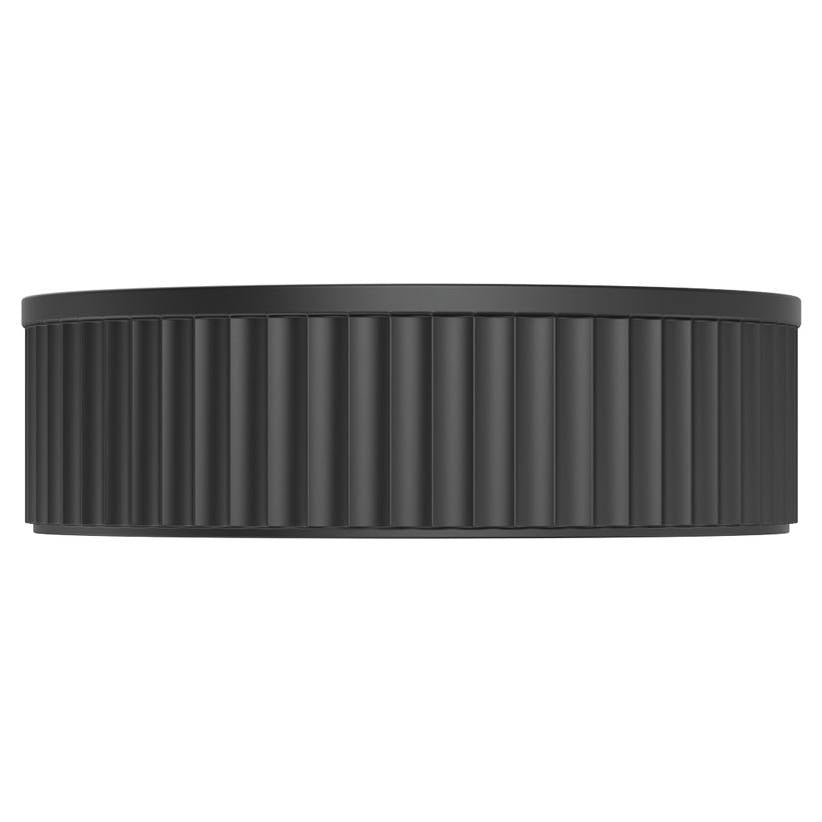 Minka Round Solid Surface Above Counter Basin, Matte Black