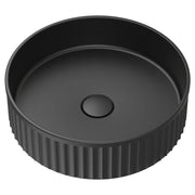 Minka Round Solid Surface Above Counter Basin, Matte Black