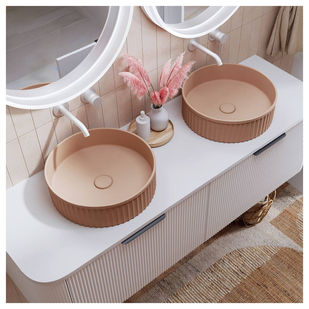 Minka Round Solid Surface Above Counter Basin, Dusk