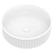 Minka Round Solid Surface Above Counter Basin, Matte White