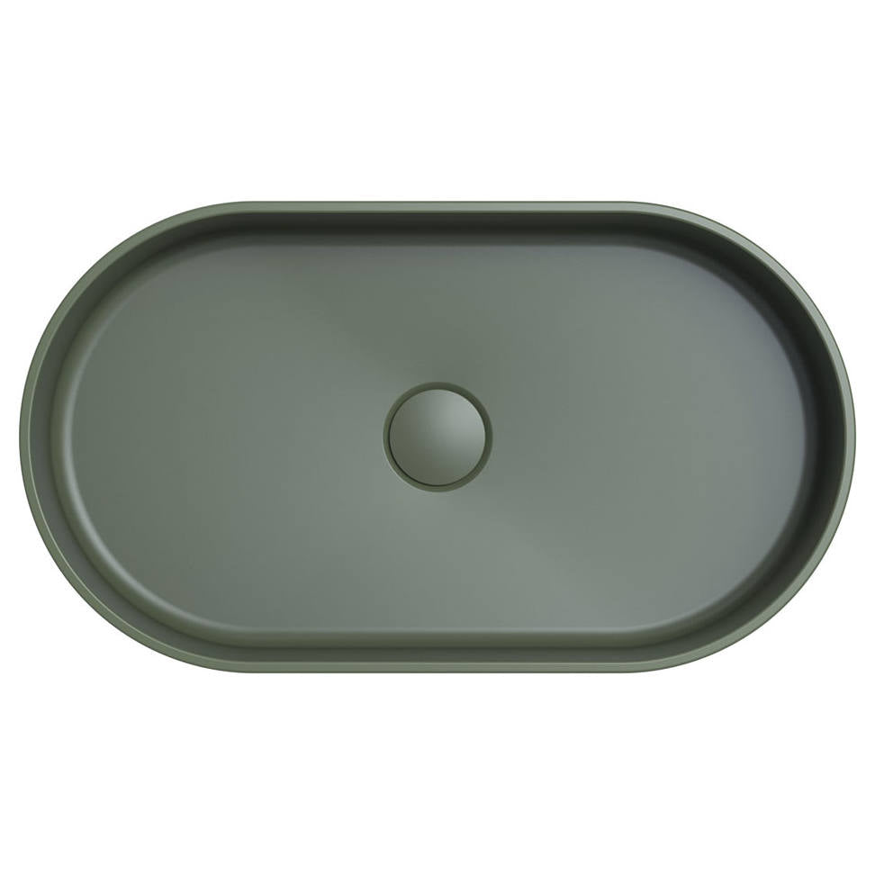 Minka Pill Solid Surface Above Counter Basin, Forest