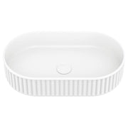 Minka Pill Solid Surface Above Counter Basin, Matte White