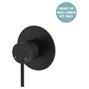 Kaya Wall Mixer Dress Kit, Large Rnd Plate, Matte Black