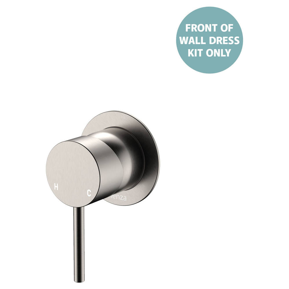 Kaya Wall Mixer Dress Kit, Small Rnd Plates, Brushed Nickel