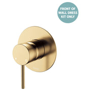 Kaya Wall Mixer Dress Kit, Large Rnd Plate, Urban Brass