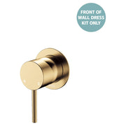 Kaya Wall Mixer Dress Kit, Small Rnd Plates, Urban Brass