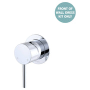 Kaya Wall Mixer Dress Kit, Small Rnd Plates, Chrome