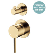 Kaya Wall Diverter Mixer Dress Kit, Small Rnd Plate, Urban Brass