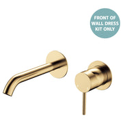 Kaya Wall Mixer Dress Kit, Rnd Plates, 160mm Outlet, Urban Brass