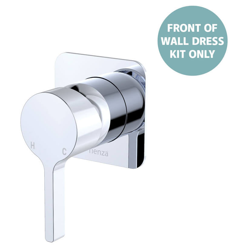 Sansa Wall Mixer Dress Kit, Square Plate, Chrome