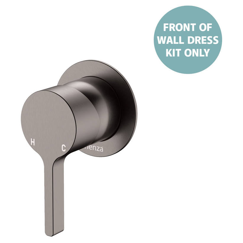 Sansa Wall Mixer Dress Kit, Small Rnd Plate, Gun Metal