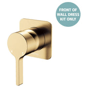 Sansa Wall Mixer Dress Kit, Square Plate, Urban Brass