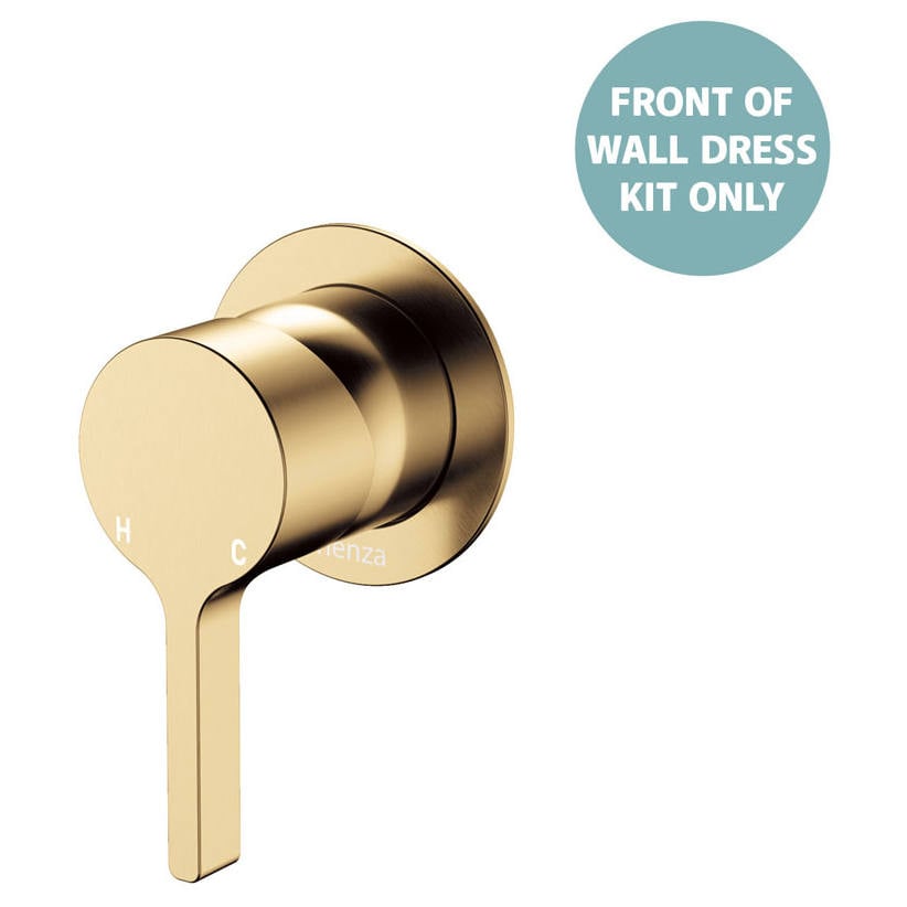 Sansa Wall Mixer Dress Kit, Small Rnd Plate, Urban Brass