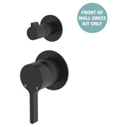 Sansa Wall Diverter Mixer Dress Kit, Small Rnd Plates, Matte Black