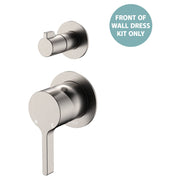 Sansa Wall Diverter Mixer Dress Kit, Small Rnd Plates, Brushed Nickel