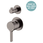 Sansa Wall Diverter Mixer Dress Kit, Small Rnd Plates, Gun Metal