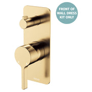 Sansa Wall Diverter Mixer Dress Kit, Rect Plate, Urban Brass