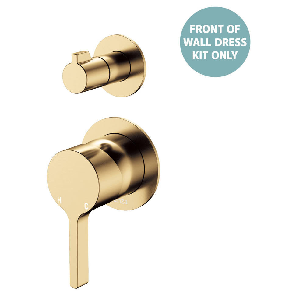 Sansa Wall Diverter Mixer Dress Kit, Small Rnd Plates, Urban Brass