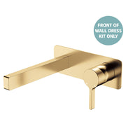 Sansa Wall Basin Mixer Dress Kit, Rect Plate, Urban Brass