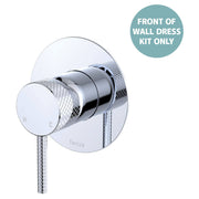 Axle Wall Mixer Dress Kit, Large Rnd Plate, Chrome
