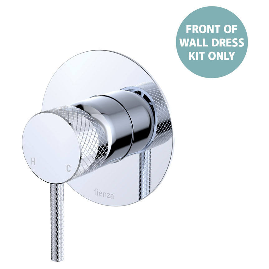 Axle Wall Mixer Dress Kit, Large Rnd Plate, Chrome