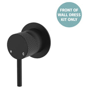 Axle Wall Mixer Dress Kit, Small Rnd Plate, Matte Black