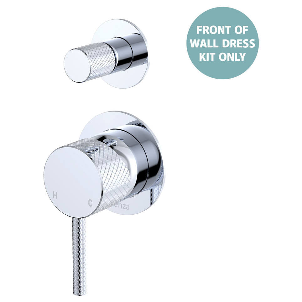 Axle Wall Diverter Mixer Dress Kit, Small Rnd Plate, Chrome