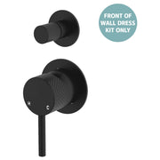 Axle Wall Diverter Mixer Dress Kit, Small Rnd Plate, Matte Black