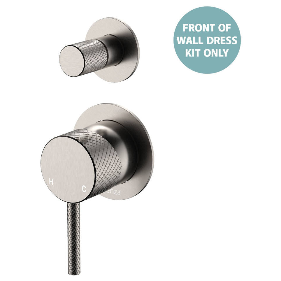 Axle Wall Diverter Mixer Dress Kit, Small Rnd Plate, Brushed Nickel