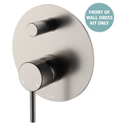 Axle Wall Diverter Mixer Dress Kit, Large Rnd Plate, Brushed Nickel