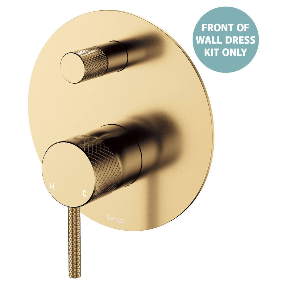 Axle Wall Diverter Mixer Dress Kit, Large Rnd Plate, Urban Brass