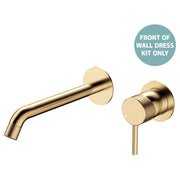 Axle Wall Mixer Dress Kit, Rnd Plate, 200mm Outlet, Urban Brass
