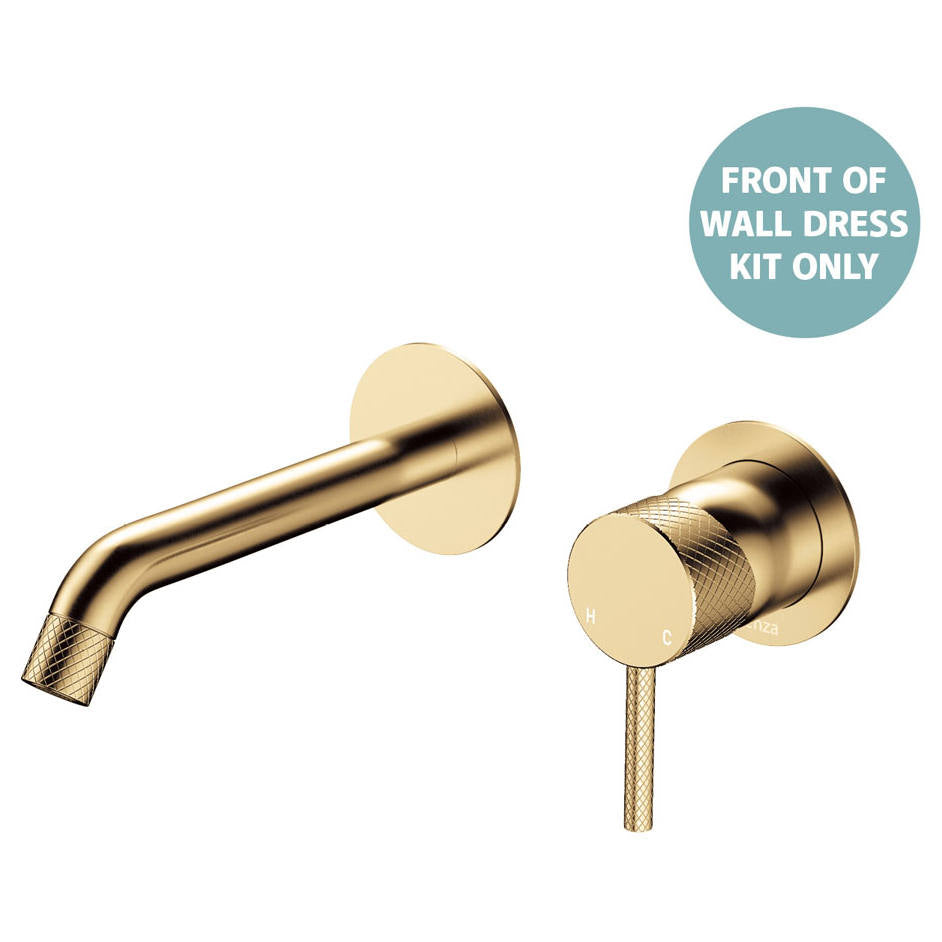 Axle Wall Mixer Dress Kit, Rnd Plate, 160mm Outlet, Urban Brass