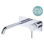 Axle Wall Mixer Dress Kit, Rect Plate, 200mm Outlet, Chrome
