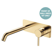 Axle Wall Mixer Dress Kit, Rect Plate, 200mm Outlet, Urban Brass
