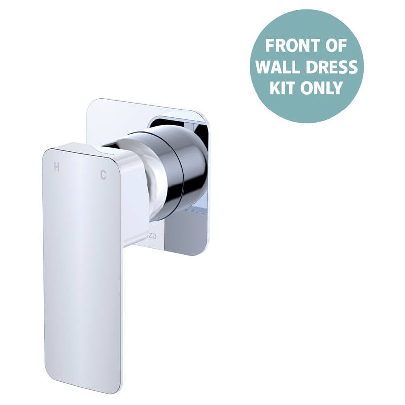 Tono Wall Mixer Dress Kit, Square Plate, Chrome