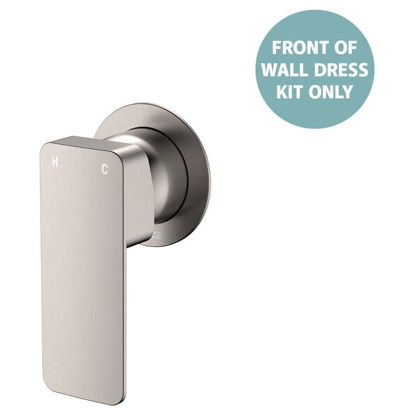 Tono Wall Mixer Dress Kit, Small Rnd Plate, Brushed Nickel