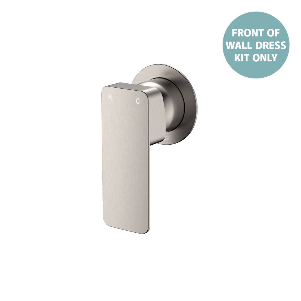Tono Wall Mixer Dress Kit, Small Rnd Plate, Brushed Nickel