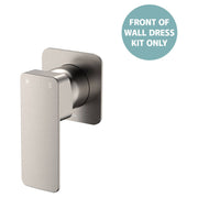 Tono Wall Mixer Dress Kit, Square Plate, Brushed Nickel