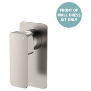 Tono Wall Mixer Dress Kit, Rect Plate, Brushed Nickel