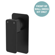 Tono Wall Mixer Dress Kit, Rect Plate, Matte Black