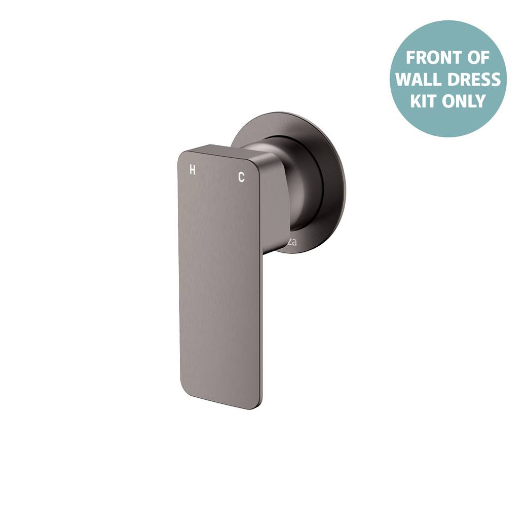 Tono Wall Mixer Dress Kit, Small Rnd Plate, Gun Metal