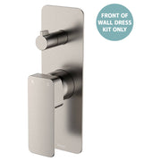 Tono Wall Diverter Mixer Dress Kit, Rect Plate, Brushed Nickel