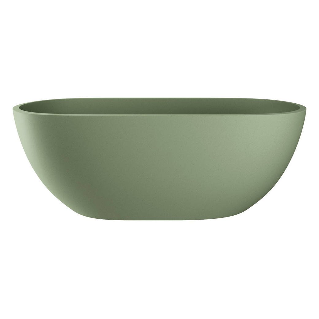 Jada 1500mm Concrete Bath, Sage