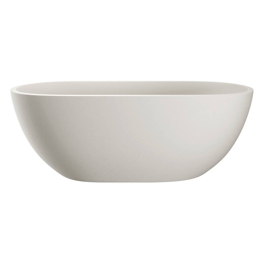 Jada 1500mm Concrete Bath, Warm White