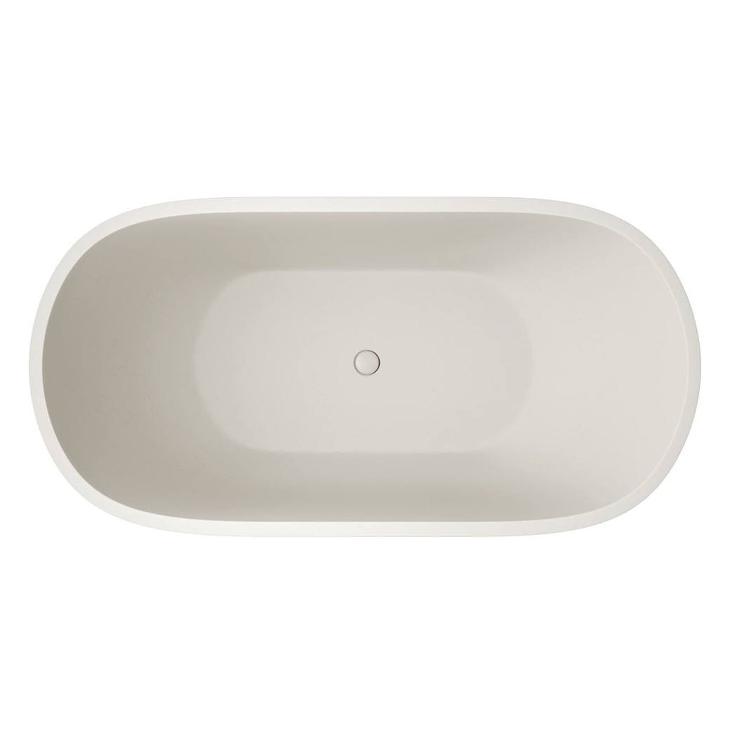 Jada 1500mm Concrete Bath, Warm White